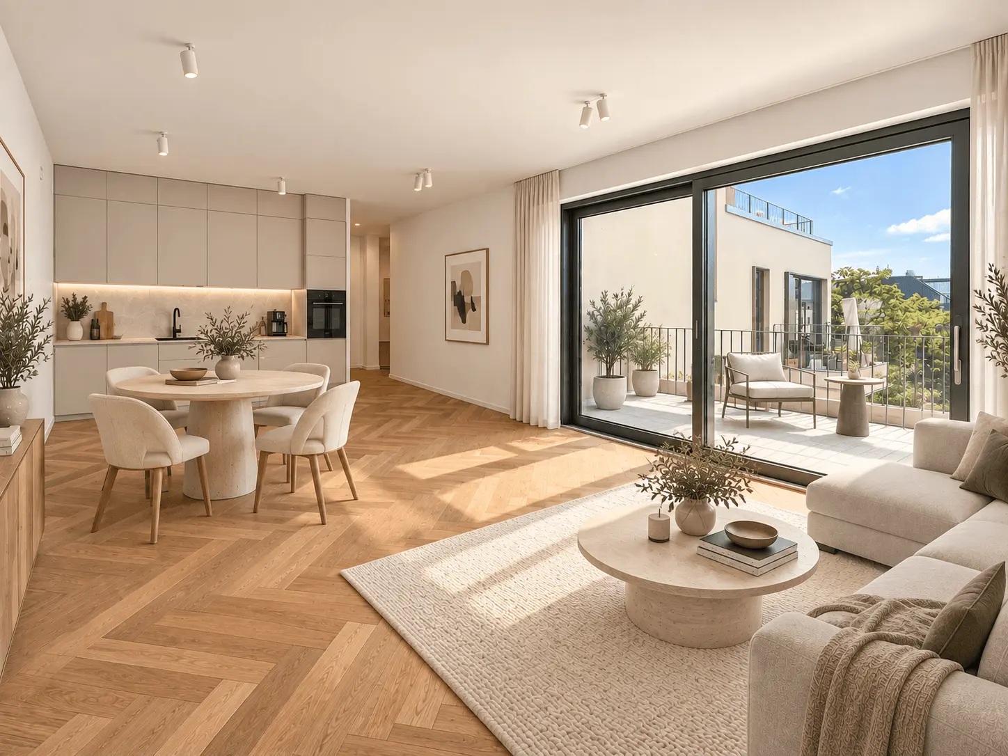 Premium Neubau – 4 Zimmer, 3 Schlafzimmer, 2 Bäder, HWR, 2 Balkone, sofort bezugsfrei, 10629 Berlin, Wohnung